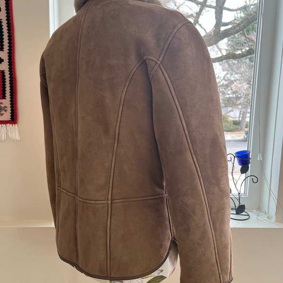 Shearling real sheep fur women's  jacket xs New Zealand made - Picture 2 of 7